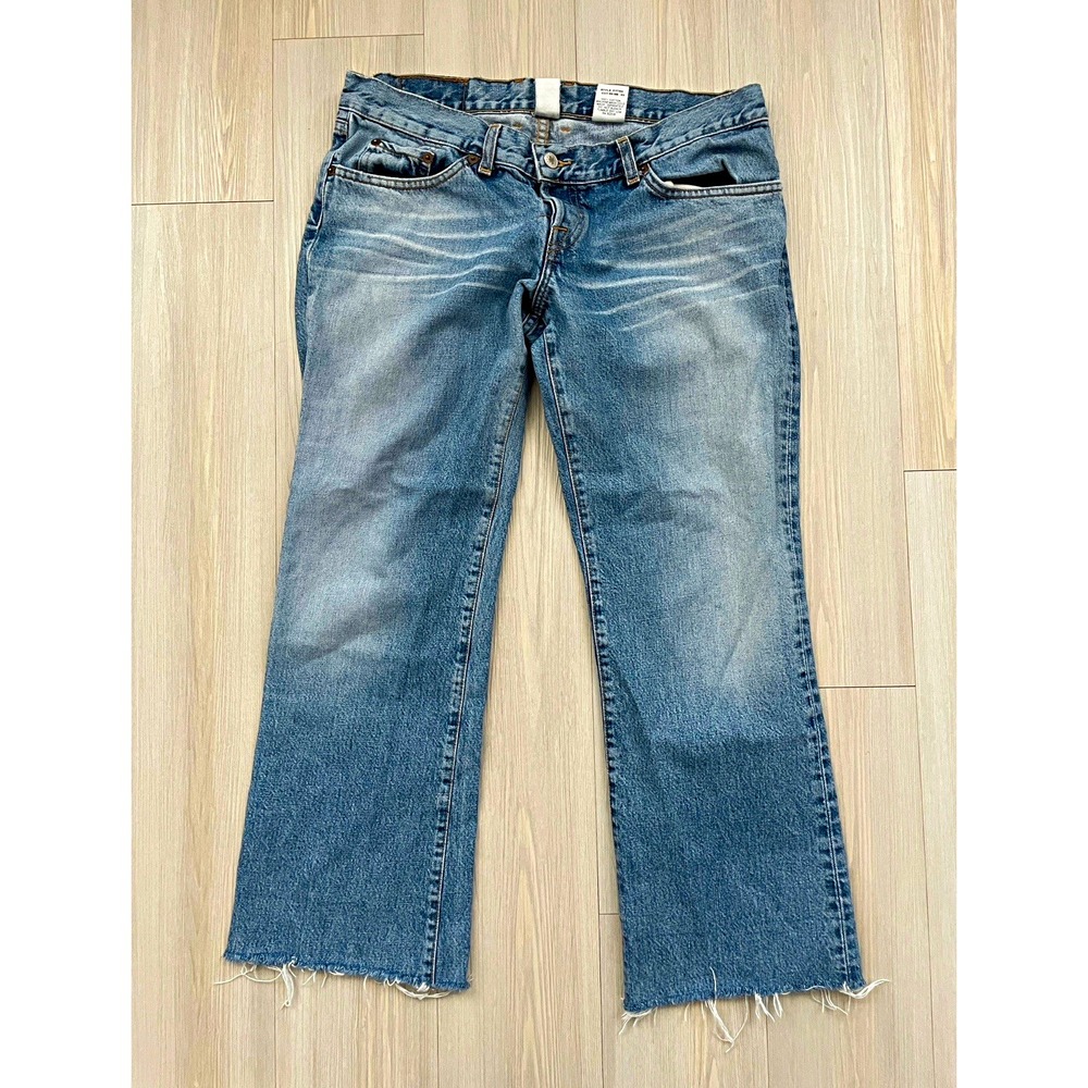 Lucky Brand Women's Bootcut Dungarees Denim Jeans Sz 12 100% Cotton Made in USA